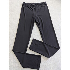 Frank Lyman Pull On Stretch Straight Leg Pants Womens Size 4 Black